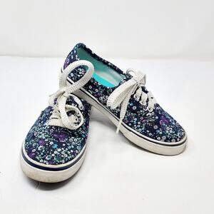 Cat & Jack Purple & Blue Microfloral Sneakers Size 13